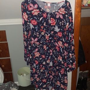 Medium old navy floral dress! A lot cuter in person I promise